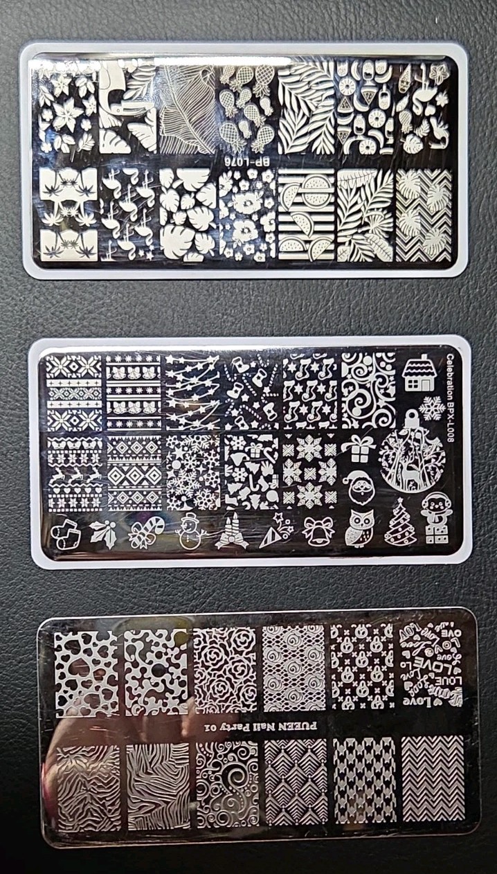 Lot Of 15 Nail Stamping Plates