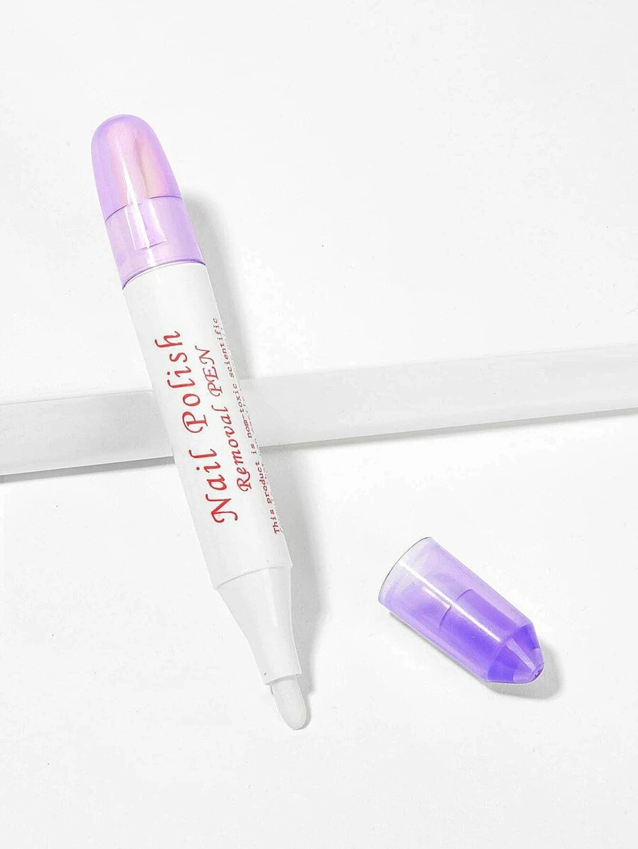 1 Pc of Nail Polish Remover Corrector Pen Art Varnish Correction + 3 Tips FREE