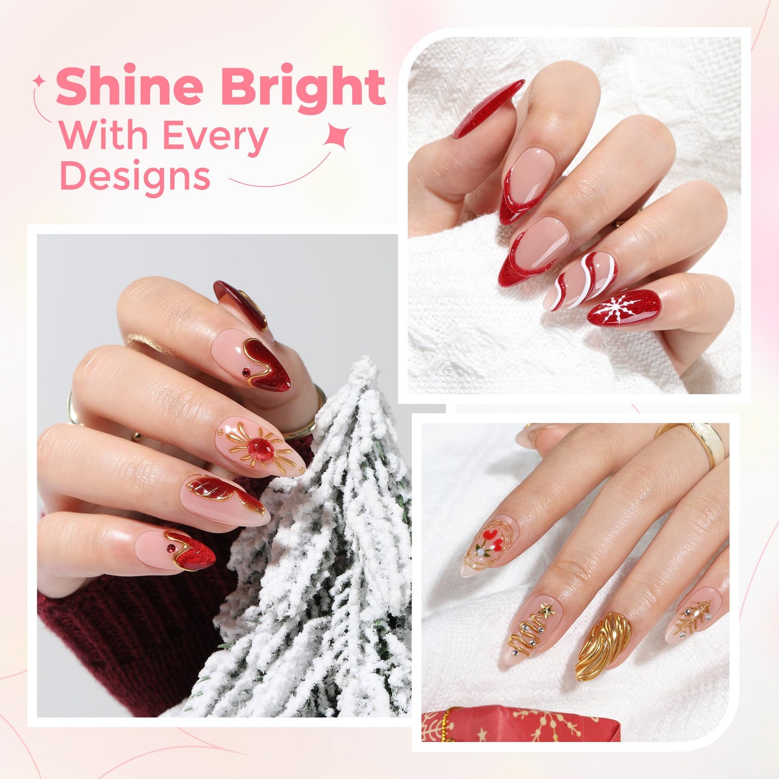 UNA GELLA 3D Gel Nail Art, Sculpting G el Glue 15g 4 in 1 clear
