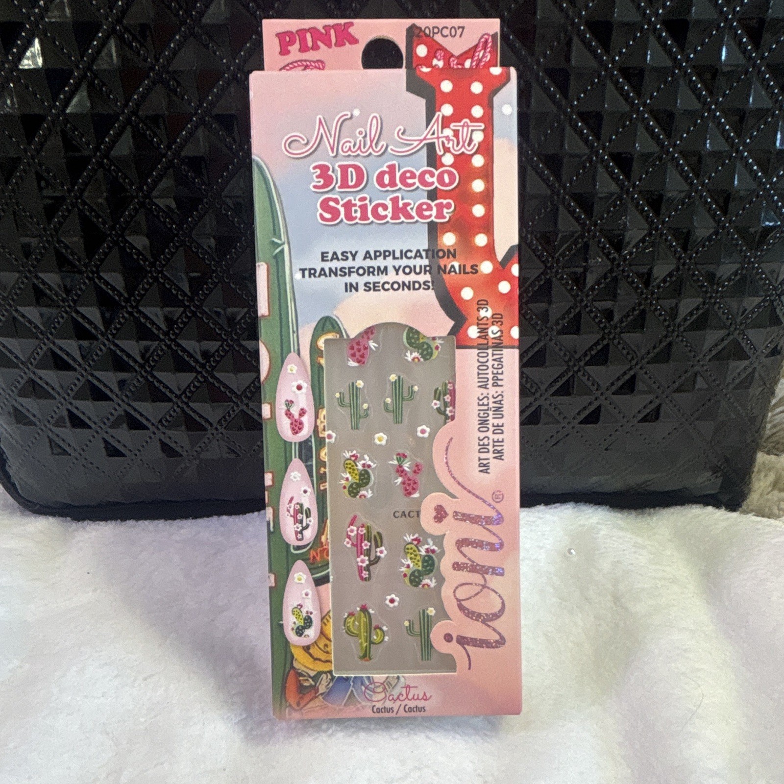 Ioni Cactus Nail Art Decor 3D Self-Adhesive Cruelty-Free 02PC07