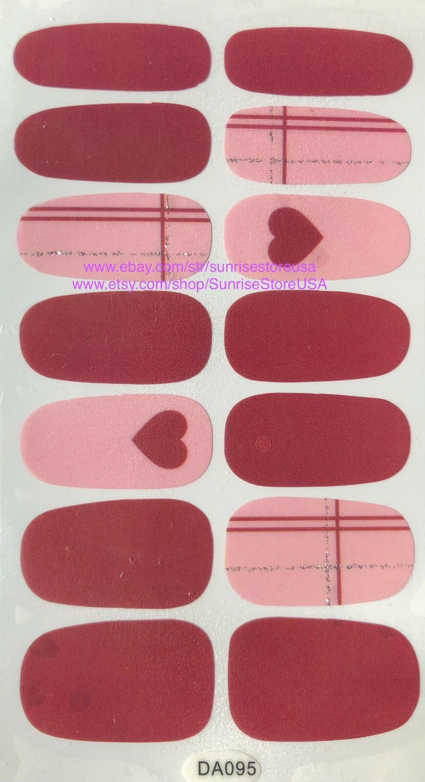 Nail Art Sticker Full Cover Nail Wraps Nail Strips Decals Manicure DIY