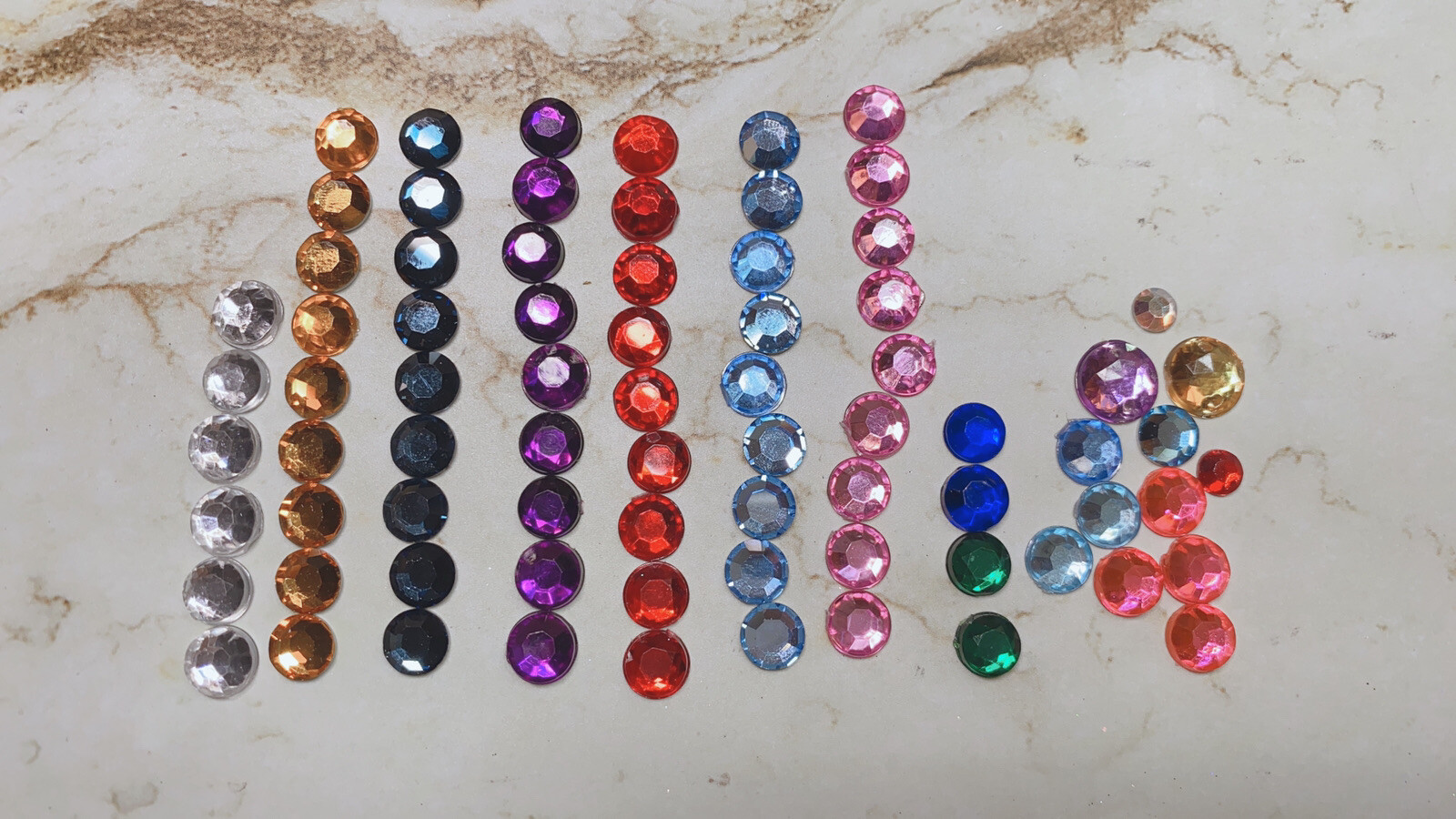 Gel Nail Acrylic / Nail Art Deco Assort Stones Square Round