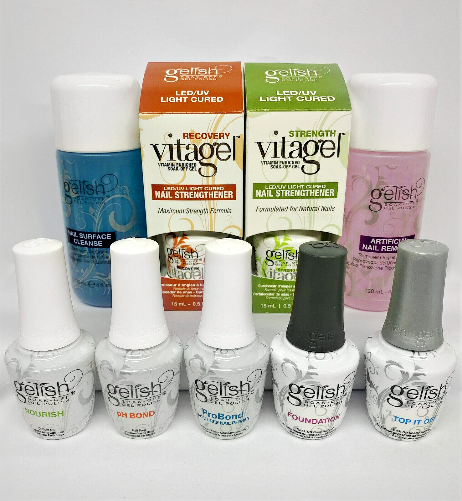 Harmony Gelish – Nail Essentials – Choose Any Remover/Cleanse/Oil/Top/Base/Bond