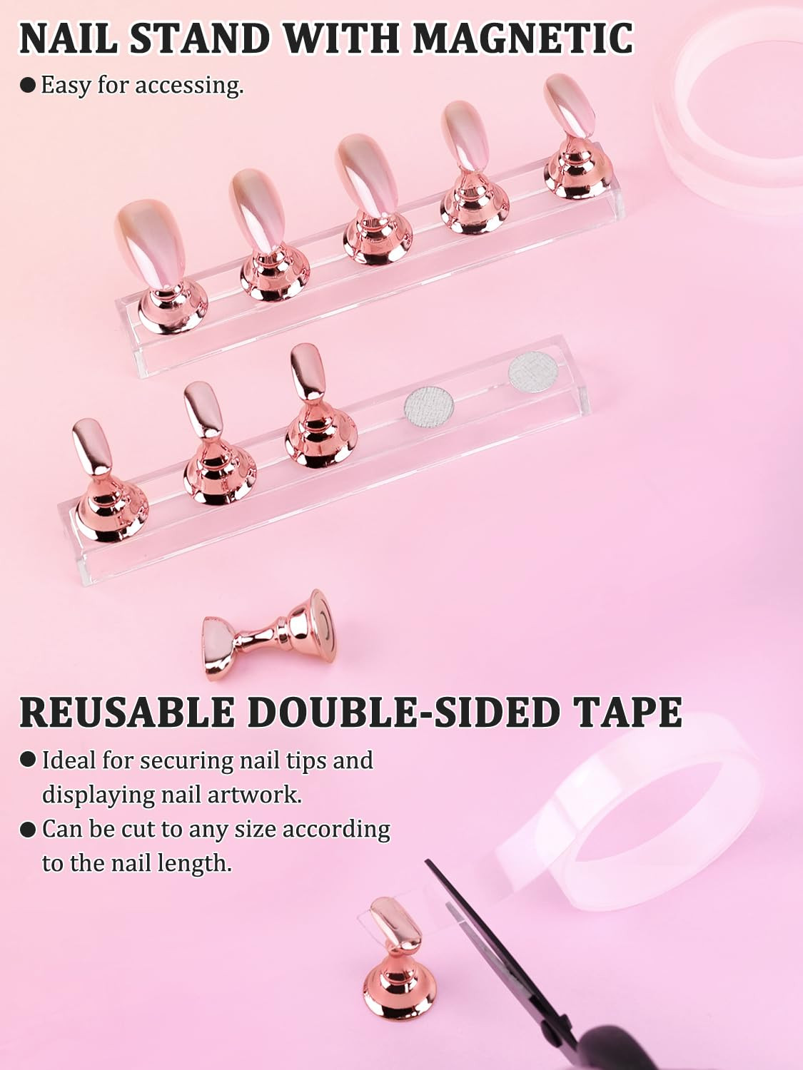 Nail Art Design Tools, Nail Stand Holder for Painting Nails, Nail Art Brushes, N