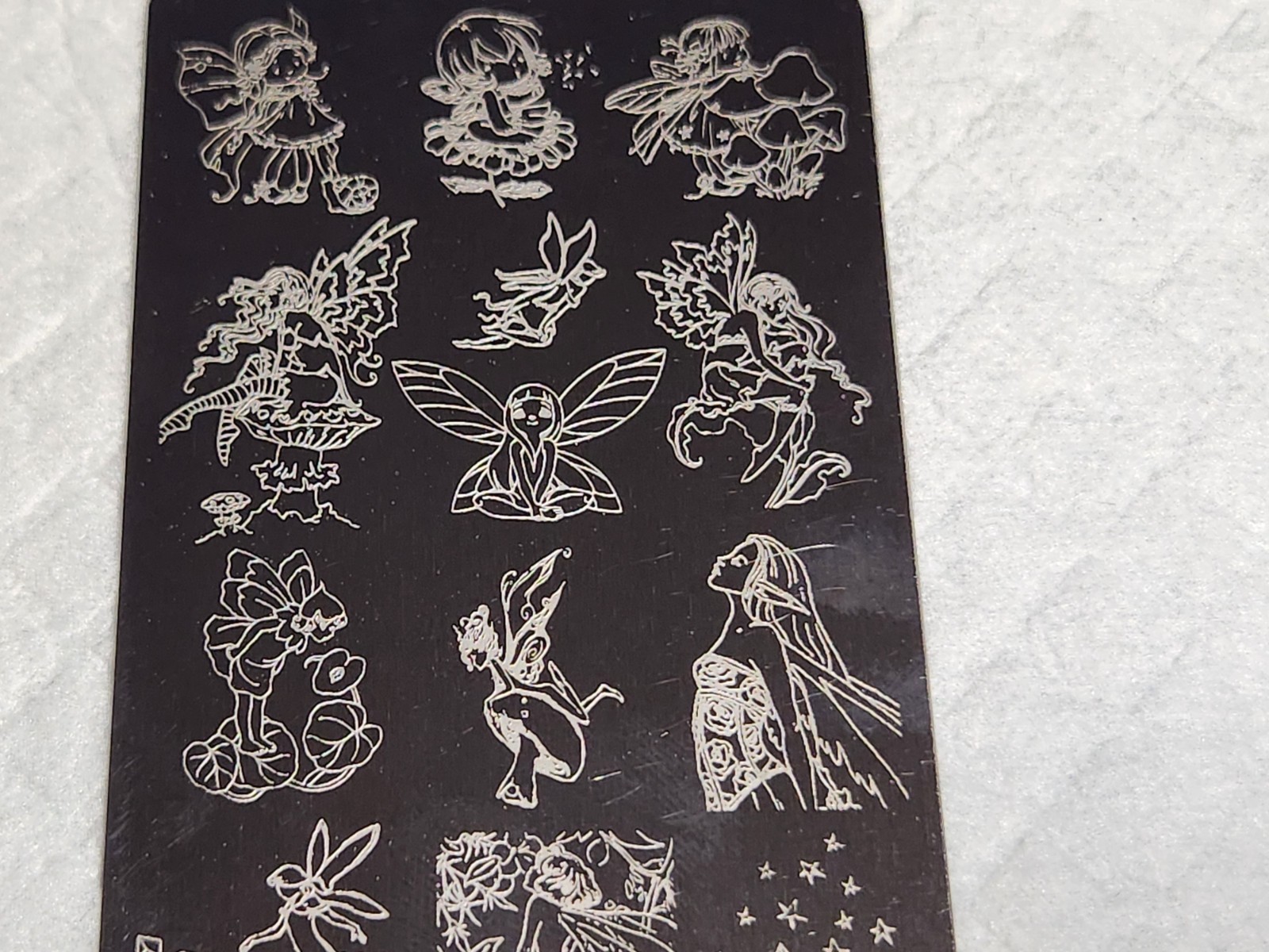 Sugar Bubbles Fairies Nail Stamping Plate SB060