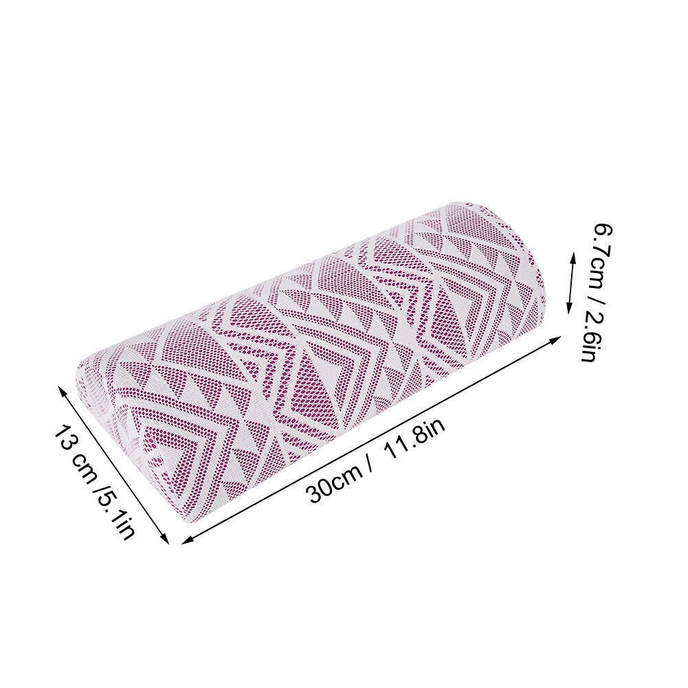 3 Colors Nail Art Pillow Cushion Soft Semicircle Manicure Hand Arm Rest Holder