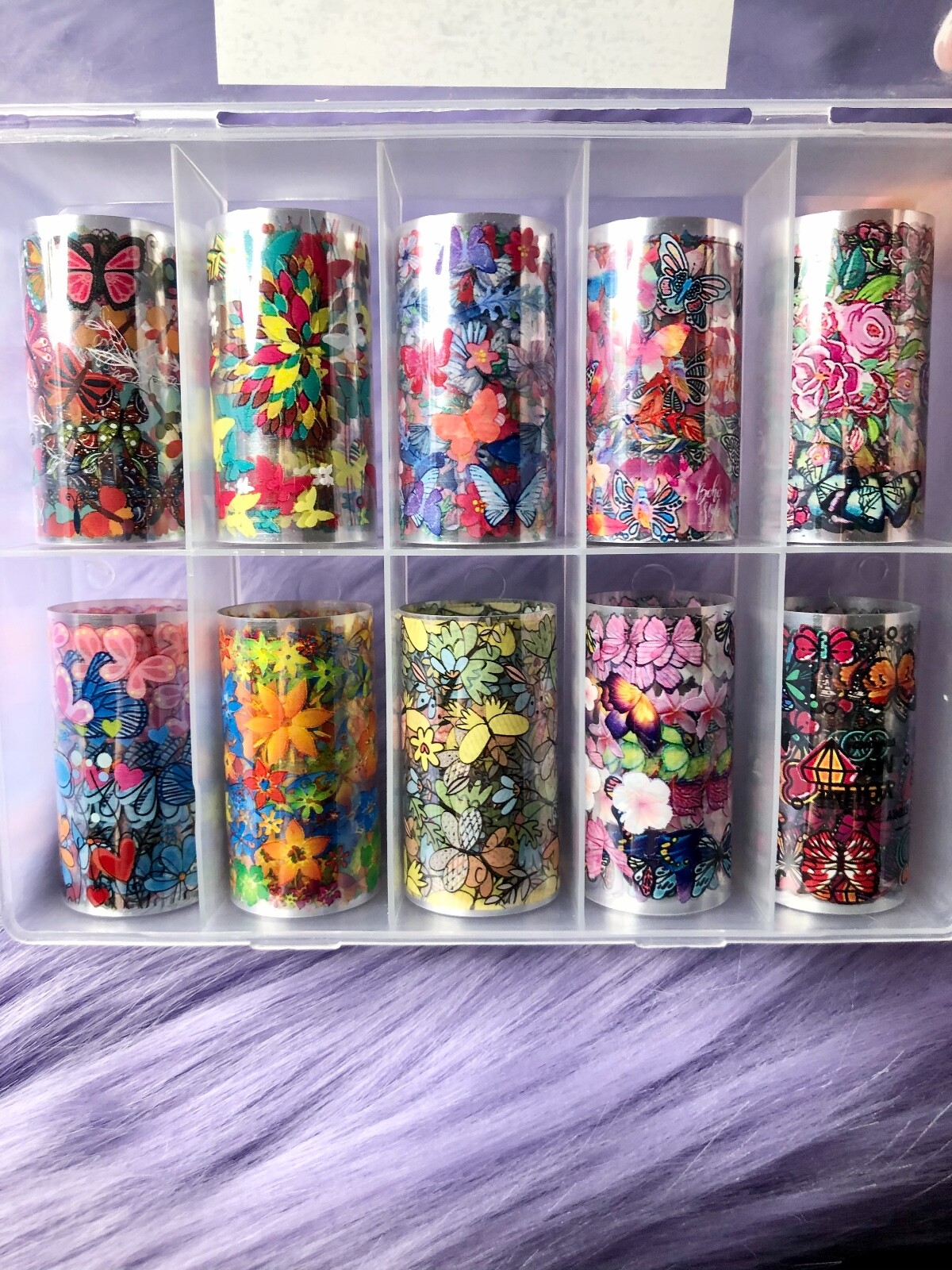 Nail Foil Transfer Decals – New – Butterfly – Transfer Foils – B25