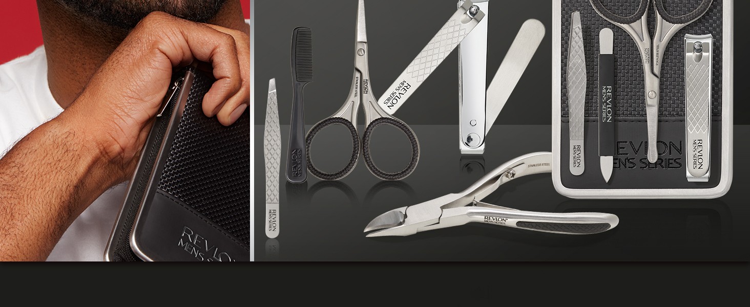 Men’s Grooming Kit, 5-Piece Travel entials Set, Includes Nail