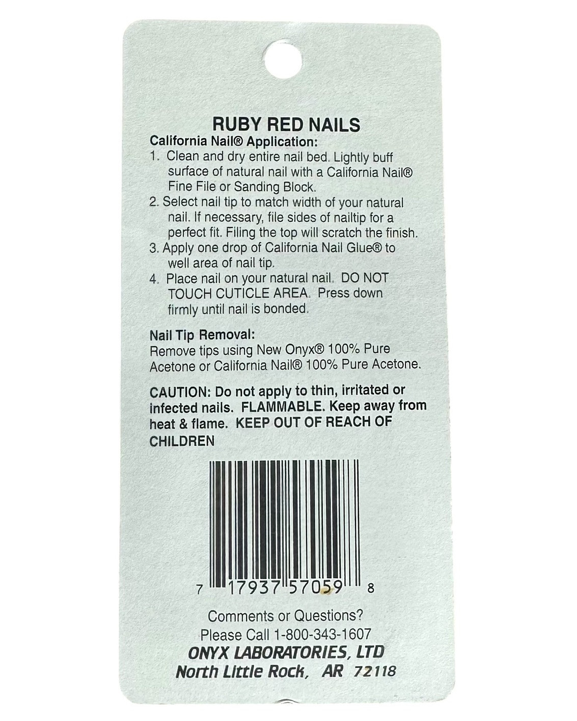 Vintage 90s 80s Red Press On Nails Ruby Party Costume Cosplay Halloween NIB
