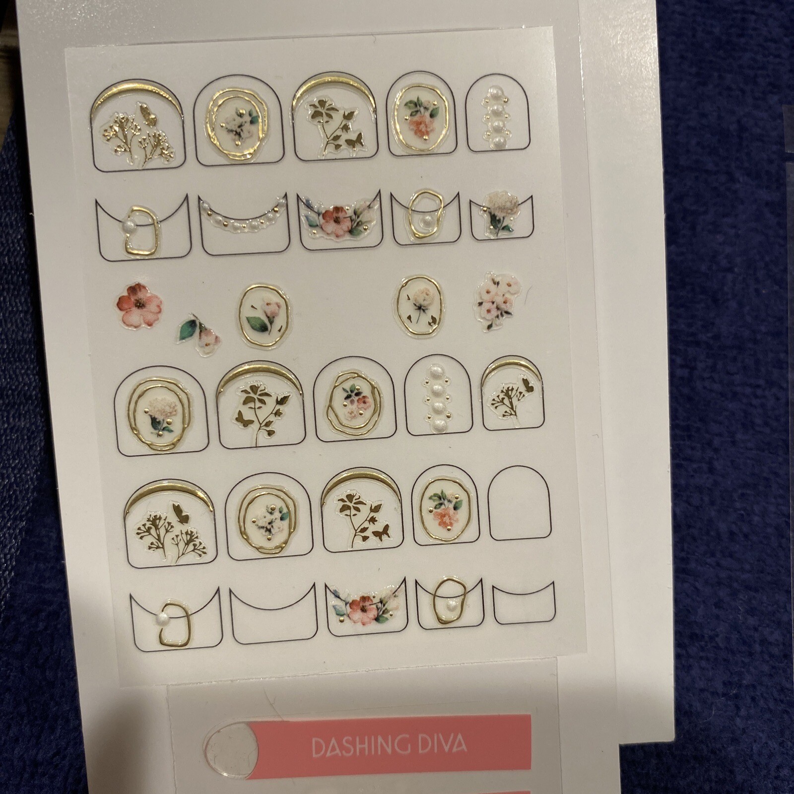 Nail patch Press On Nail Polish Strips 3-D Nail Art With Bling (READ AD)