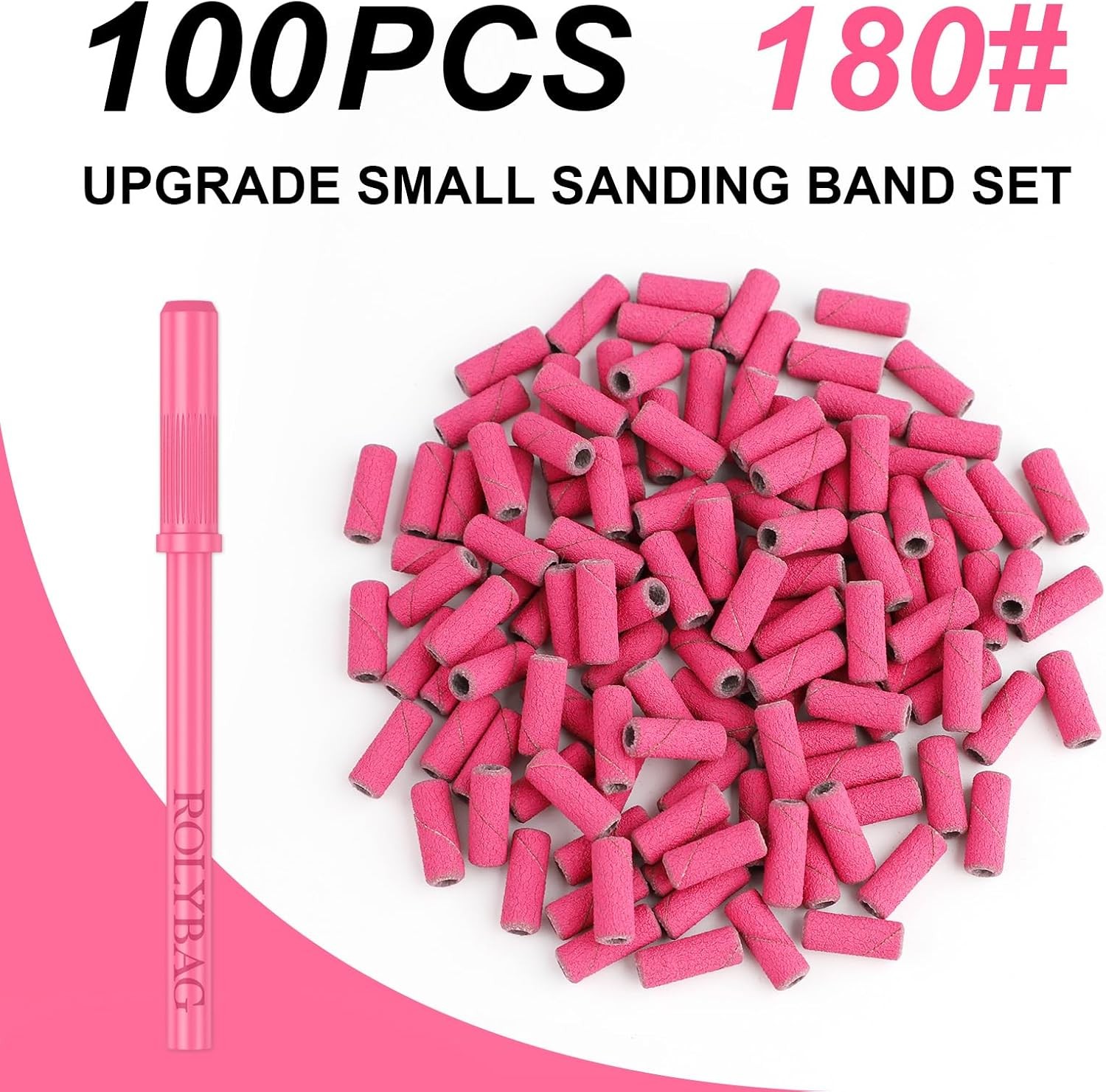 Small Sanding Bands Nail Drill Bits 240 Extreme Fine Grit Nail