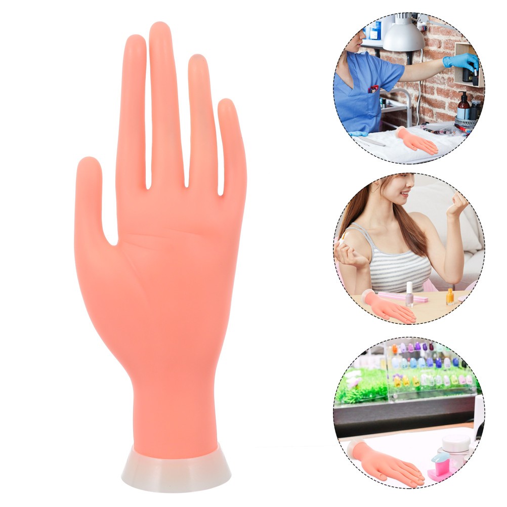 Manicure Practice Bending Hand Nail Art Hand Training Fake Model Manicure Tool