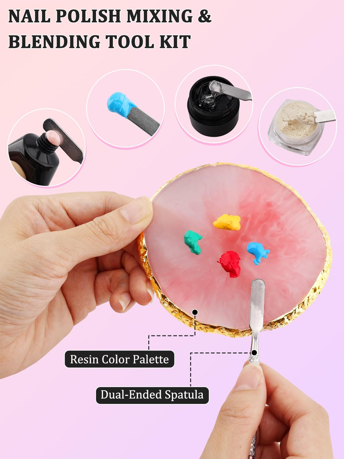 Nail Art Design Tools, Nail Stand Holder for Painting Nails, Nail Art Brushes, N