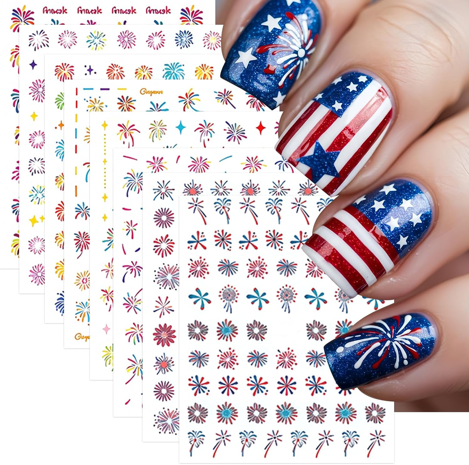 3 Sheets Flower Nail Stickers 5D Embossed Lily Flower Stickers for Nails Hibiscu