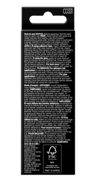 Sally Hansen Perfect Manicure Salon Effect, Meet Me in the Metal-24 Coffin Nails
