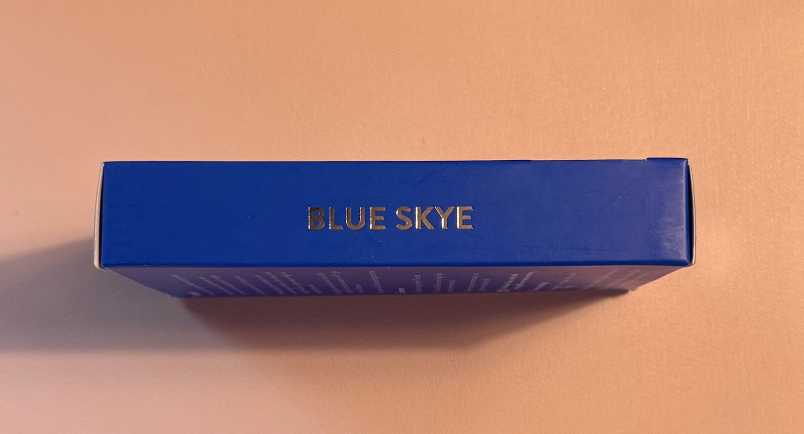 Red Aspen Press On Nails, Short Square, Blue Skye