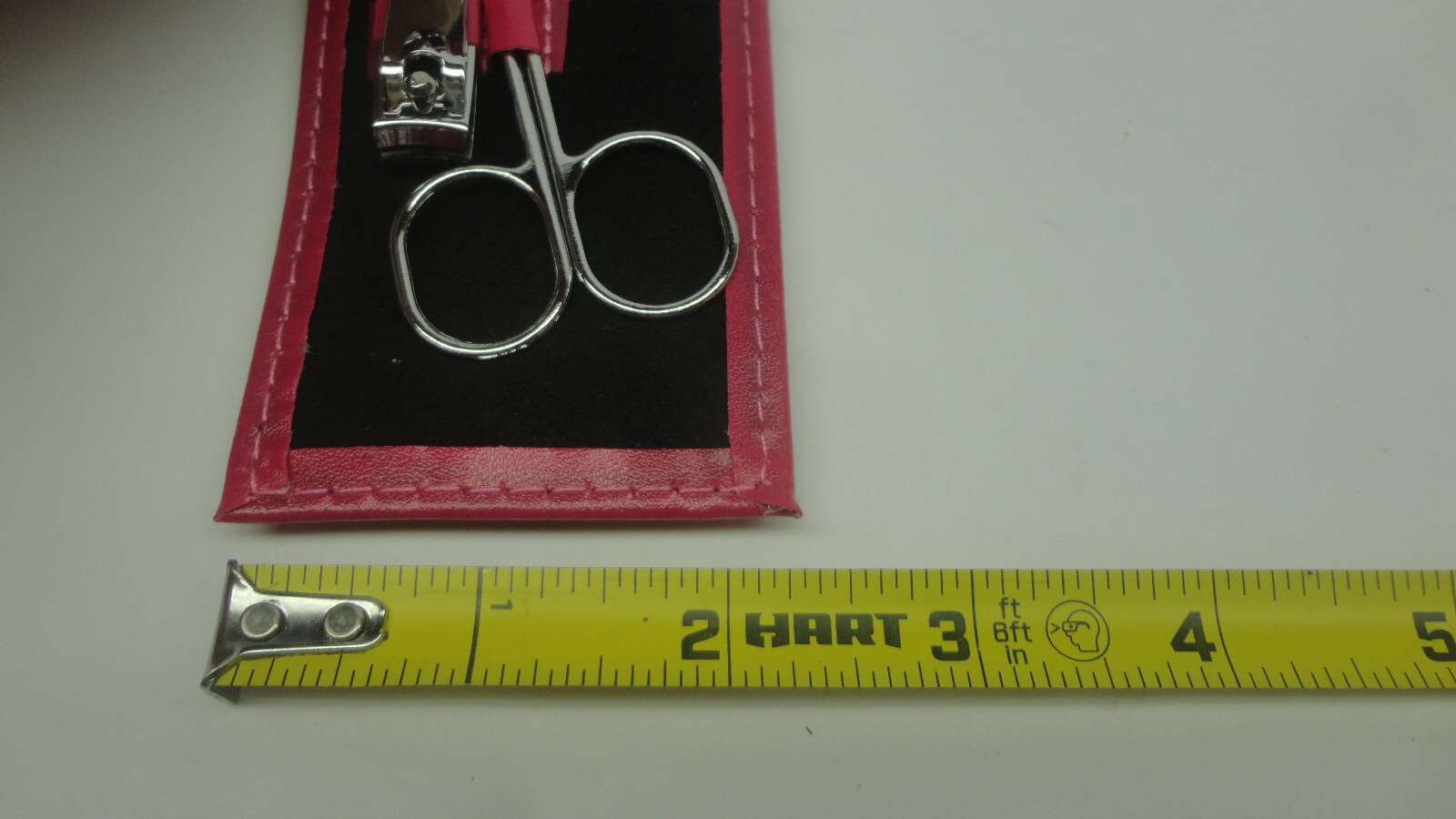 6 Pc Manicure Set w/pink faux leather travel carry pouch Macys ~Lot of 12 Sets~