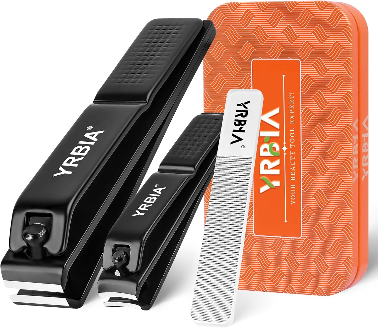 Nail Clippers with Glass Nail File, Ultra Nail Clipper Set,