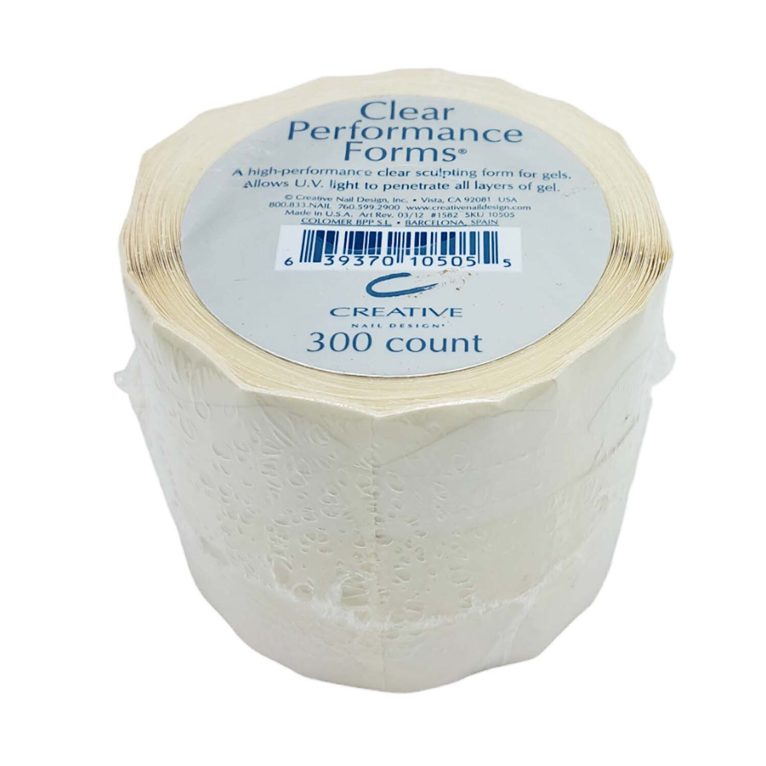 CND High Performance Clear Sculpting Nail Forms – 300 count