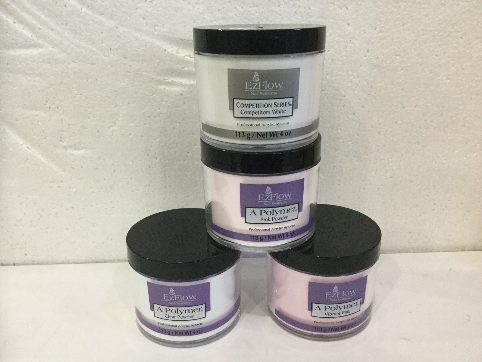 Ezflow Professional Acrylic Powder 4oz 66049 66065 66041 59093 free shipping