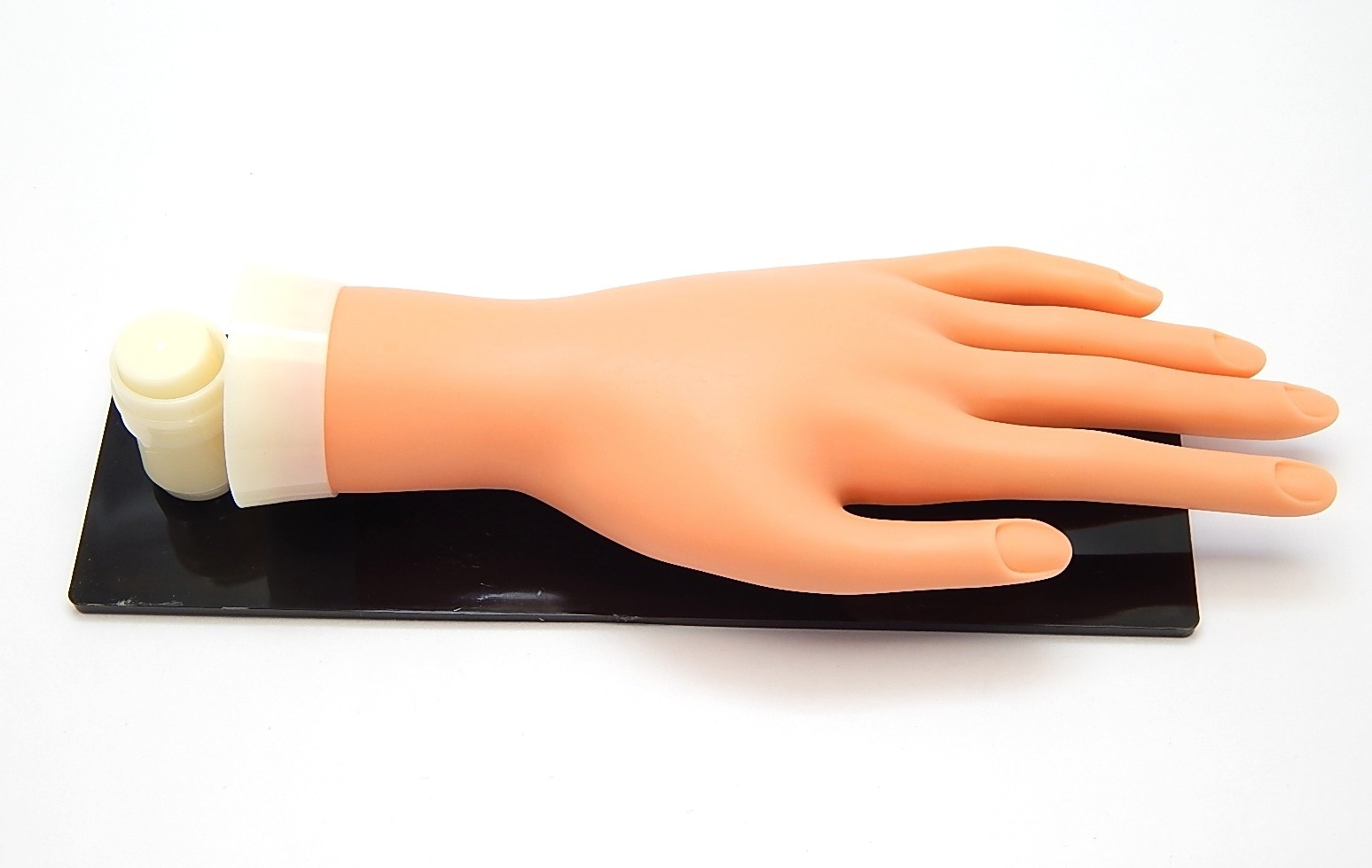 PRACTICE MANNEQUIN HAND FLEXIBLE FINGER NAILS WITH ACRYLIC BOARD