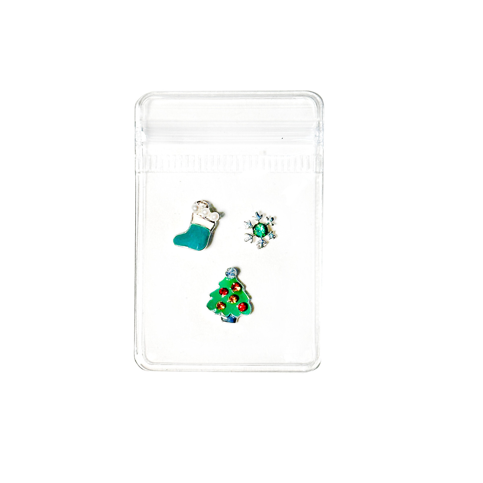 Sparkling Diamonds Christmas Tree Snowman Santa Gloves Deer X’mas Polymer Clay