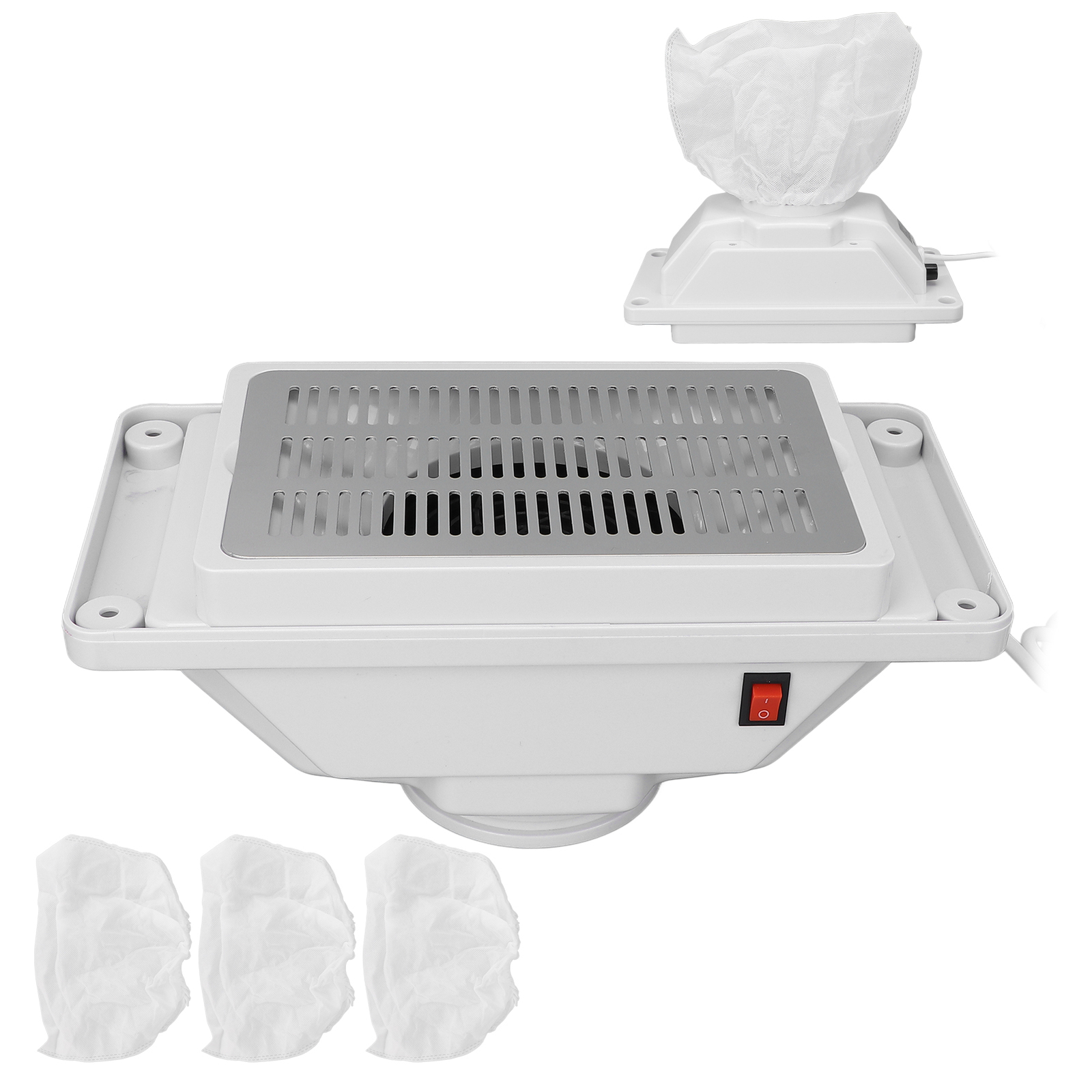Portable Nail Dust Collector Desktop Built in Machine Suction Vacuum Fan Tools