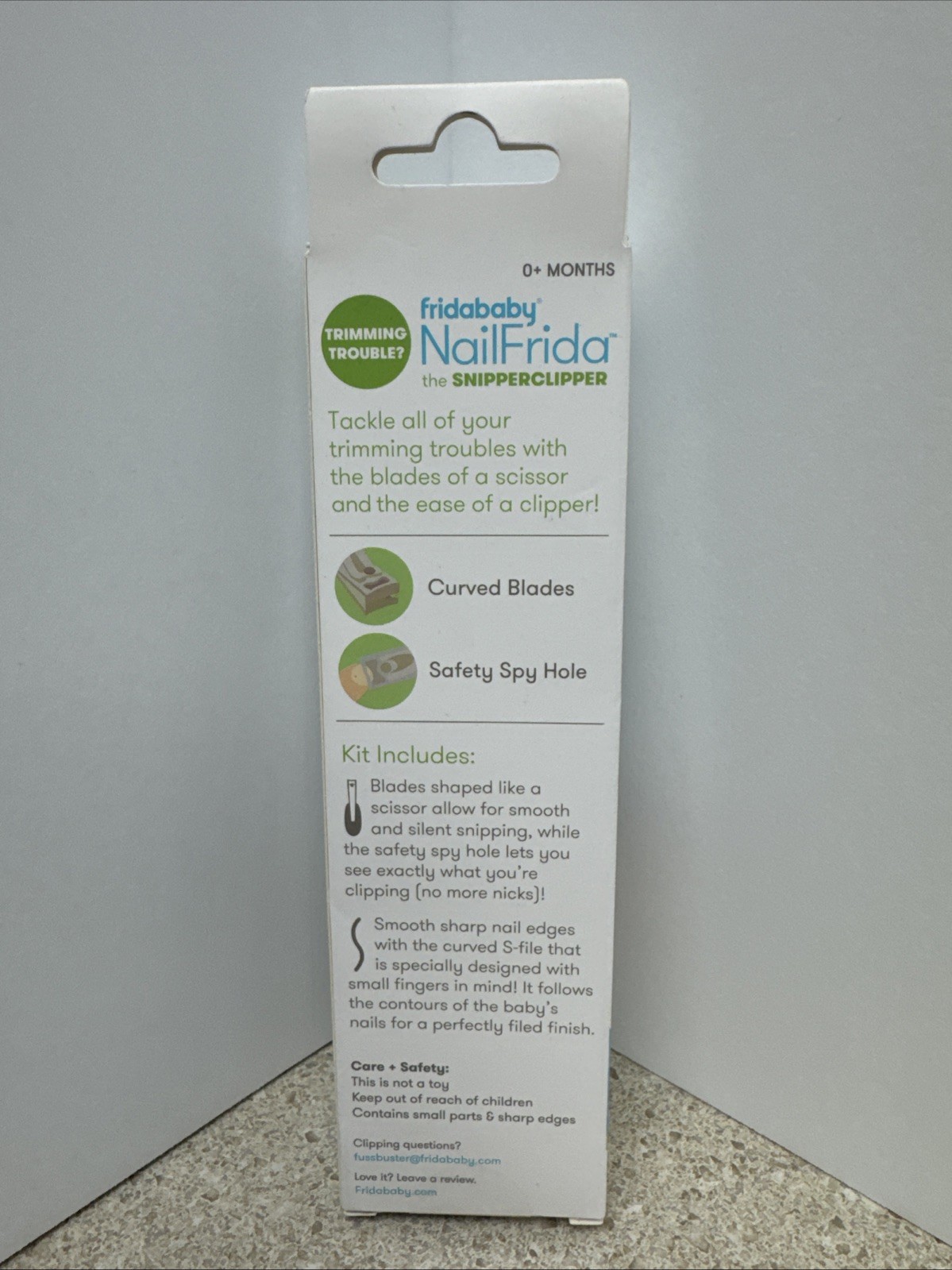 Frida Baby Snipper Clipper & Nail File – Safety Nail Trimmer, Curved Blade Newbo