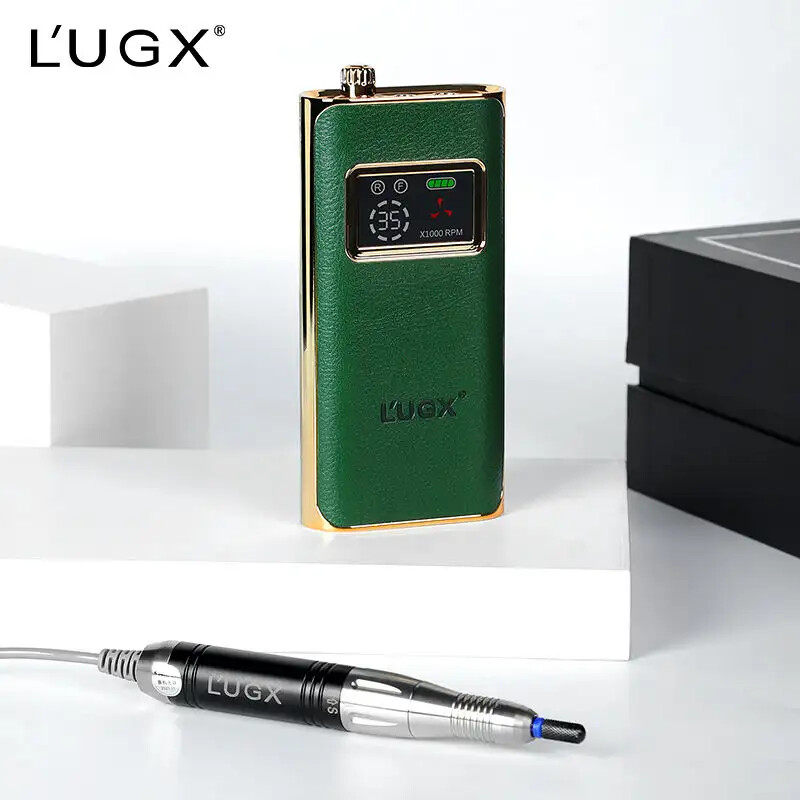 L’UGX Nail Drill Electric File NEW model Microfiber Leather cordless Nail Drill