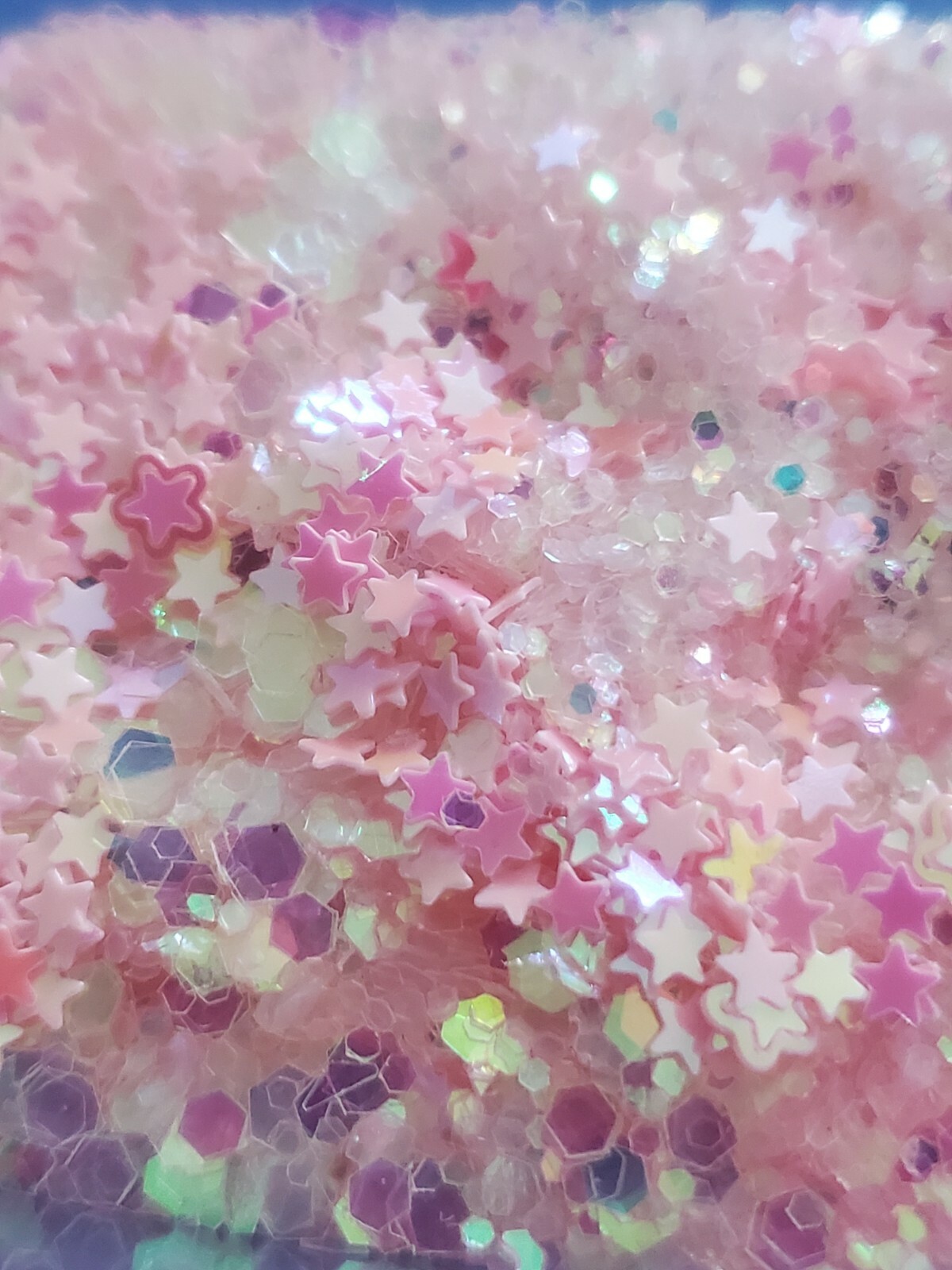 Strawberries & Cream | Iridescent Pink Glitter Mix|Nail Art|Acrylics & Gels