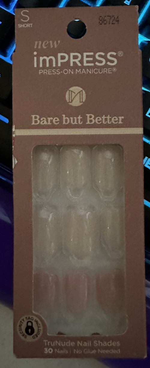 Impress! Nails Bare but Better 86724 beige, pink, tan, nude, blush