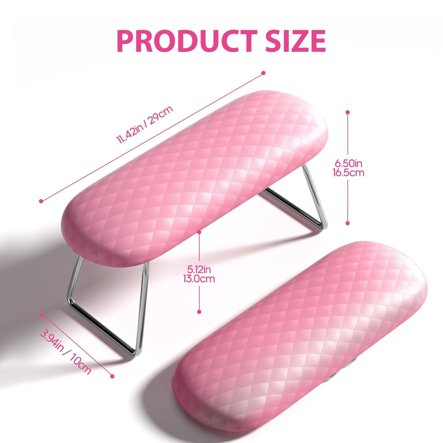 Nail Arm Rest, Microfiber Leather Manicure Hand Pillow Professional Nail Rest Cu