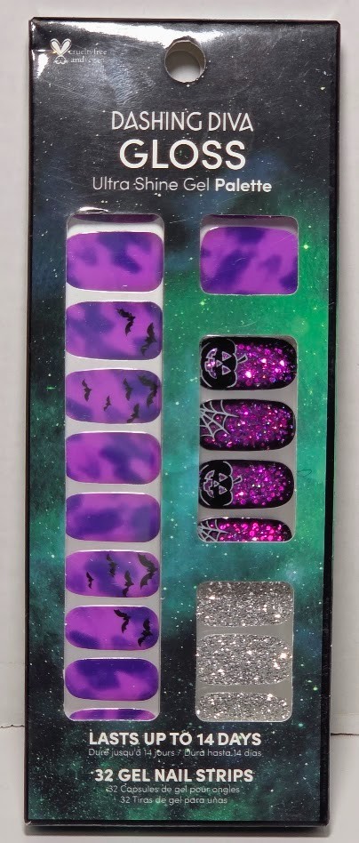DASHING DIVA GLOSS Ultra Shine Gel Palette HALLOWEEN ‘CAULDRON SMOKE’ Nail Strip