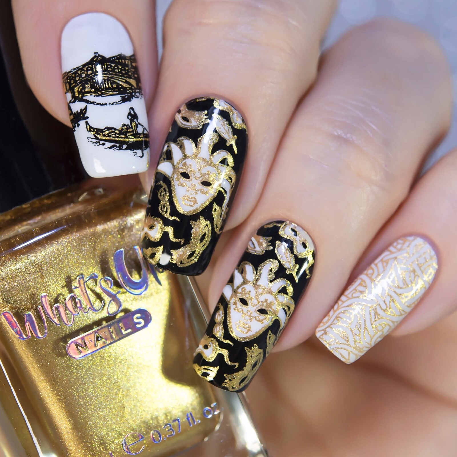 B073 Ciao Italia Stamping Plate For Stamped Nail Art Design