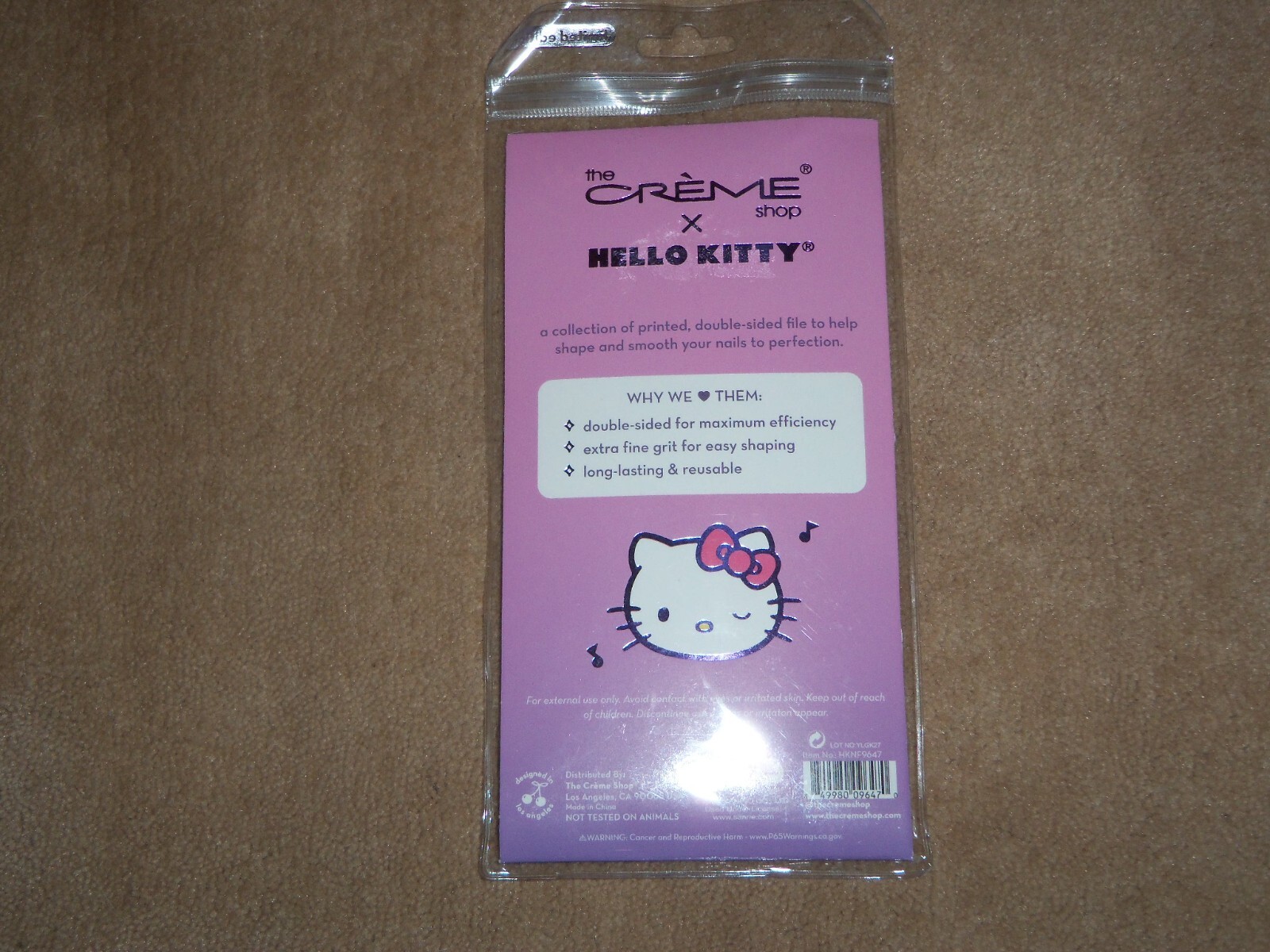 NEW, The Creme Shop x Hello Kitty Nail File Trio Set Limited Edition*