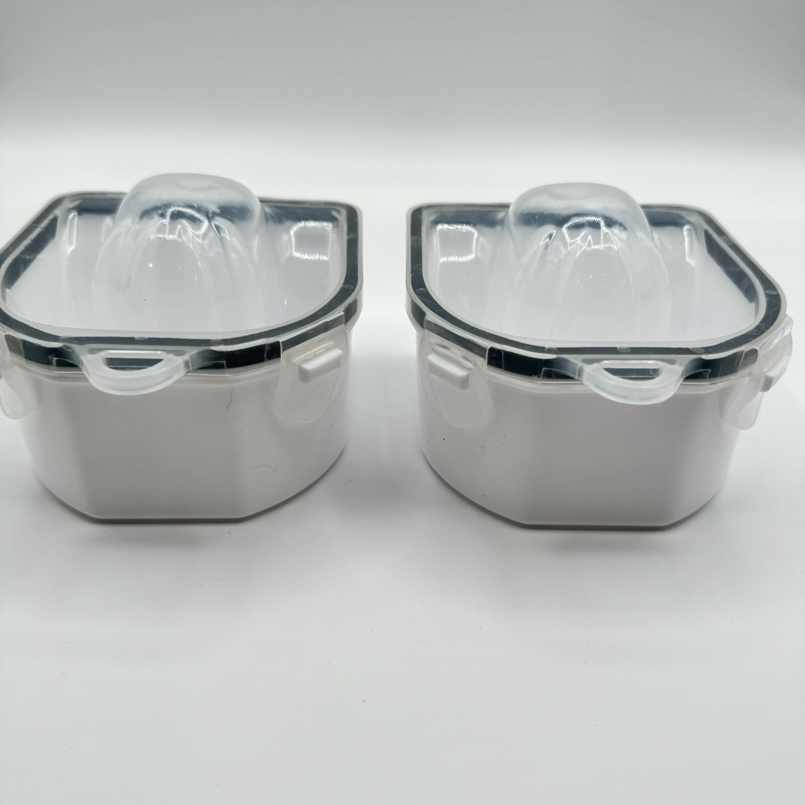 2 Pcs Nail Soaking Bowl for Manicure and Acrylic Gel Polish Remover, Gray