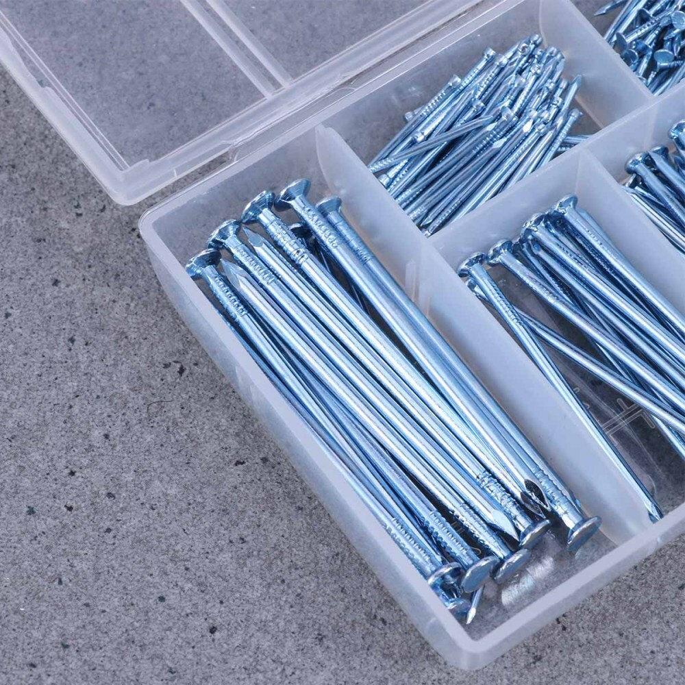 280PCS Coffin Nails Picture Hanging Nails Woodworking Round Head Iron Nails