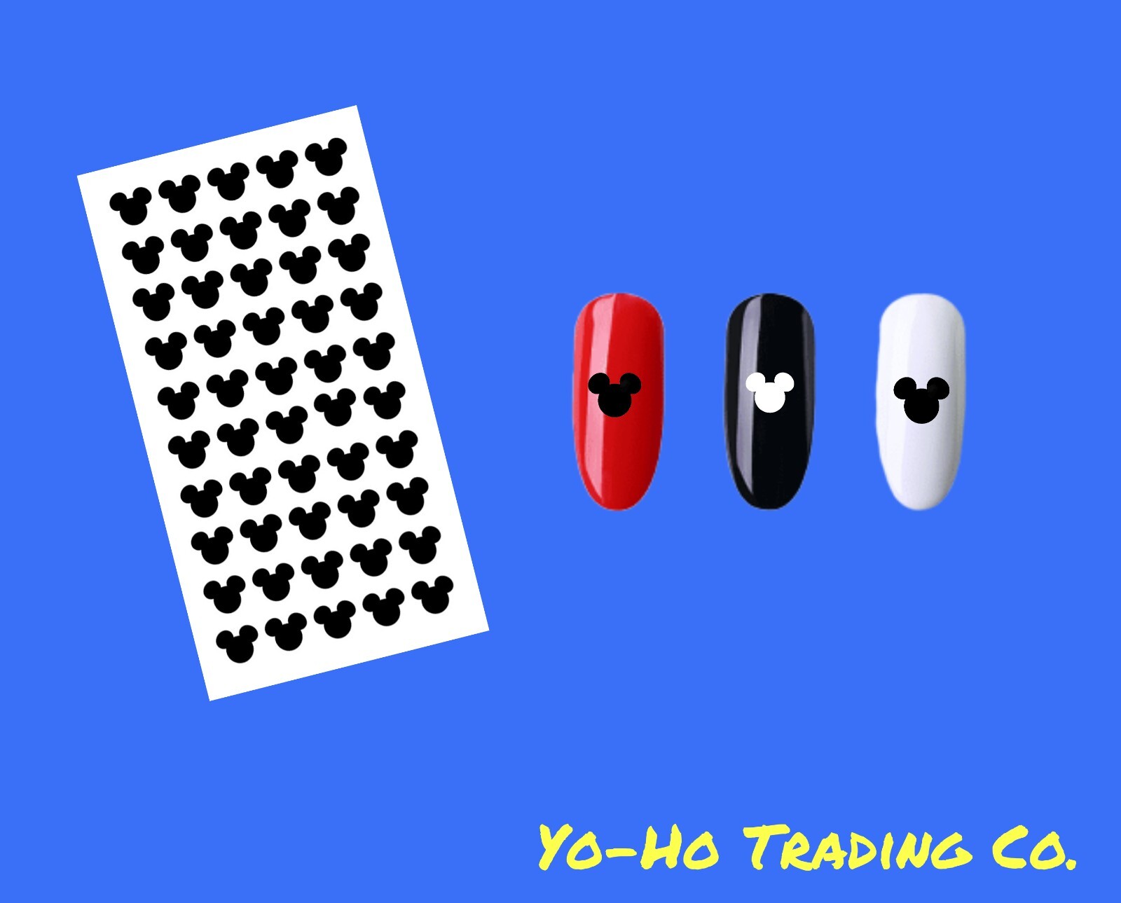 Mickey Mouse Nail Decals – Nail Art Stickers – Vinyl