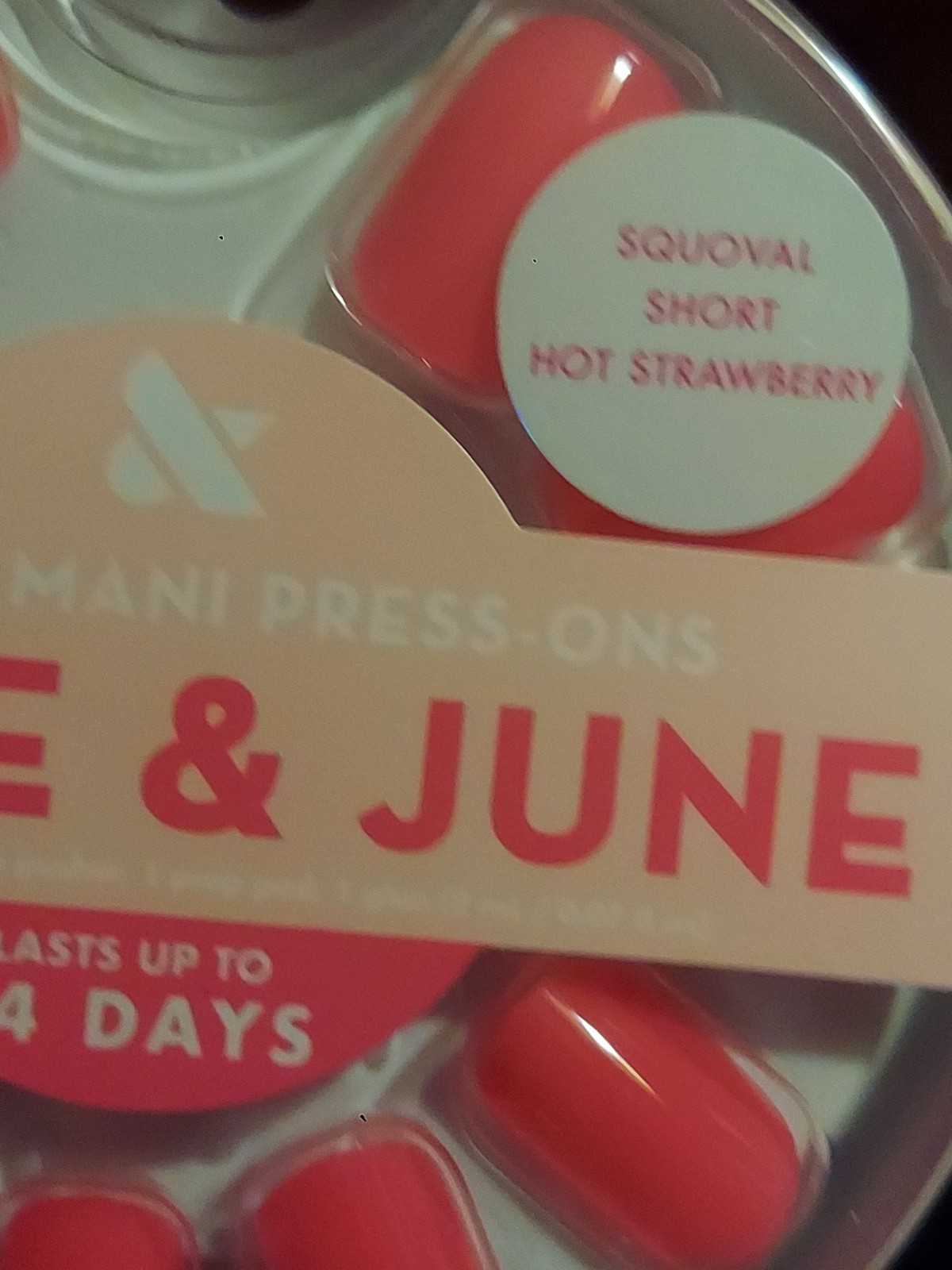 5- Press On Instant Mani Olive & June Round Short Hot 🍓 2 Field Day Neon Citrus