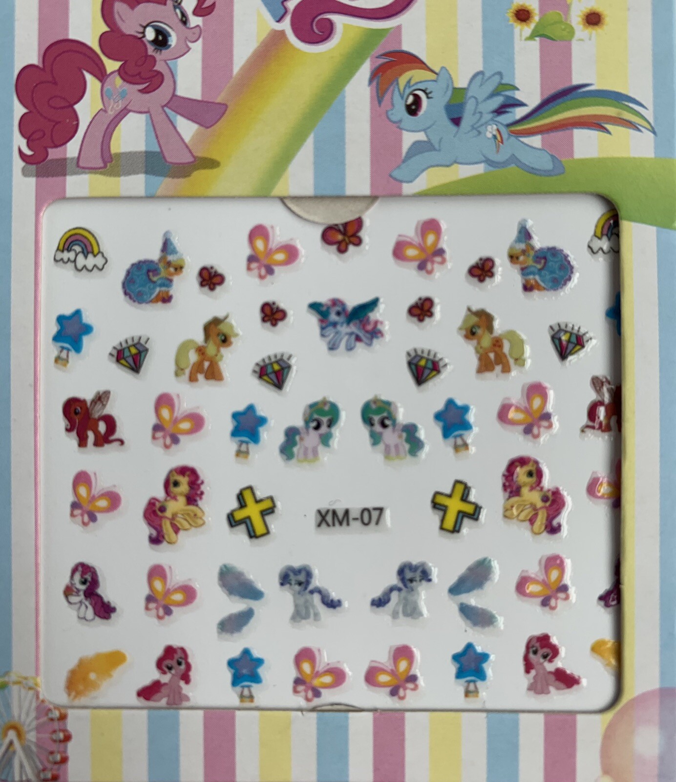 NEW My Little Pony Nail Decal Transfer Stickers