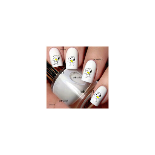 Snoopy Peanuts Woodstock Hug Nail Art Water Decal Stickers Manicure Salon Polish