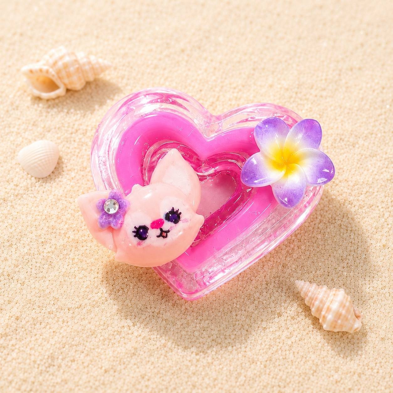 Japanese Handmade Kawaii Heart 3D Resin Nail Charms for Nail Art