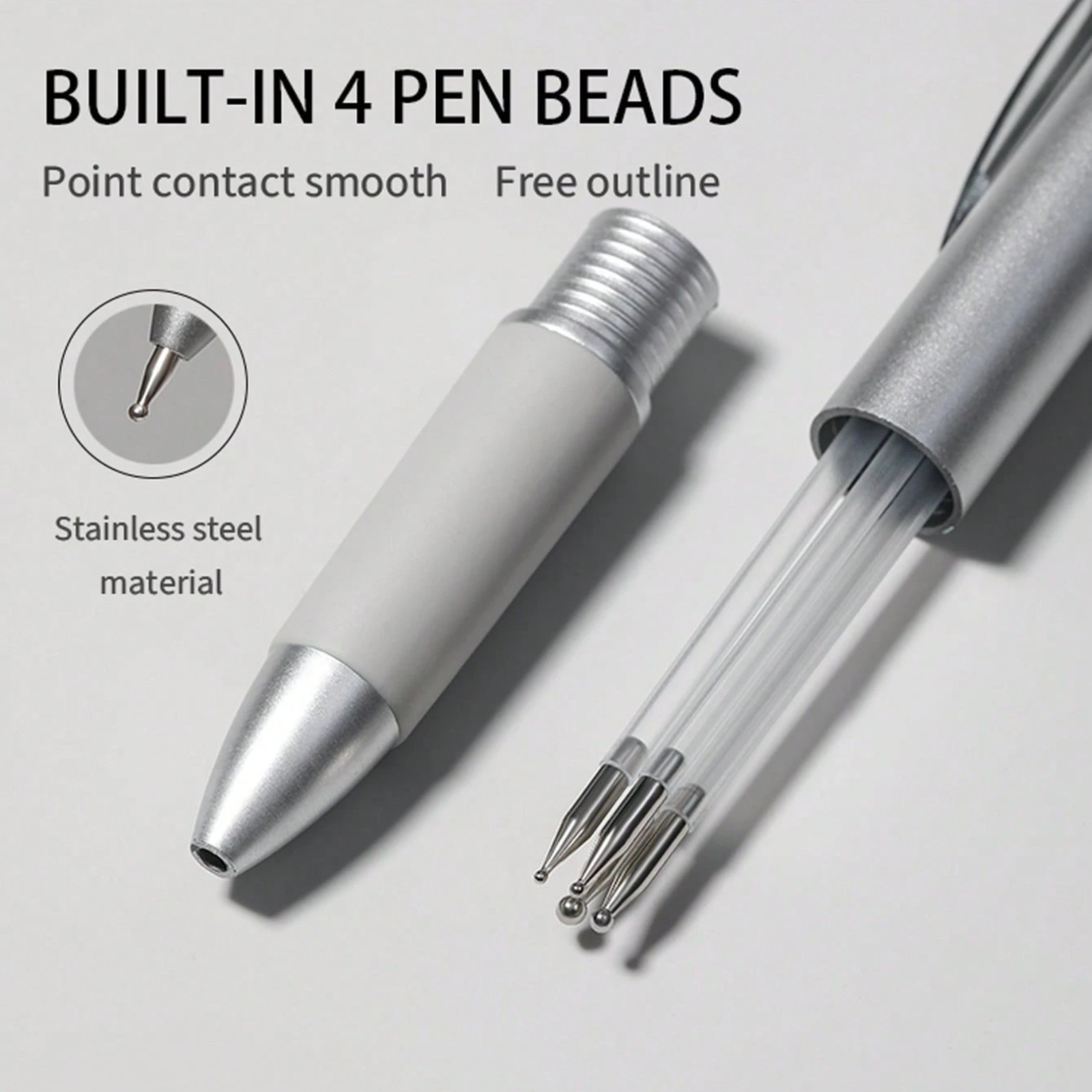 5-In-1 Nail Art Dotting Pen Pressure-Activate Dot Pen Painting Glitter for Women