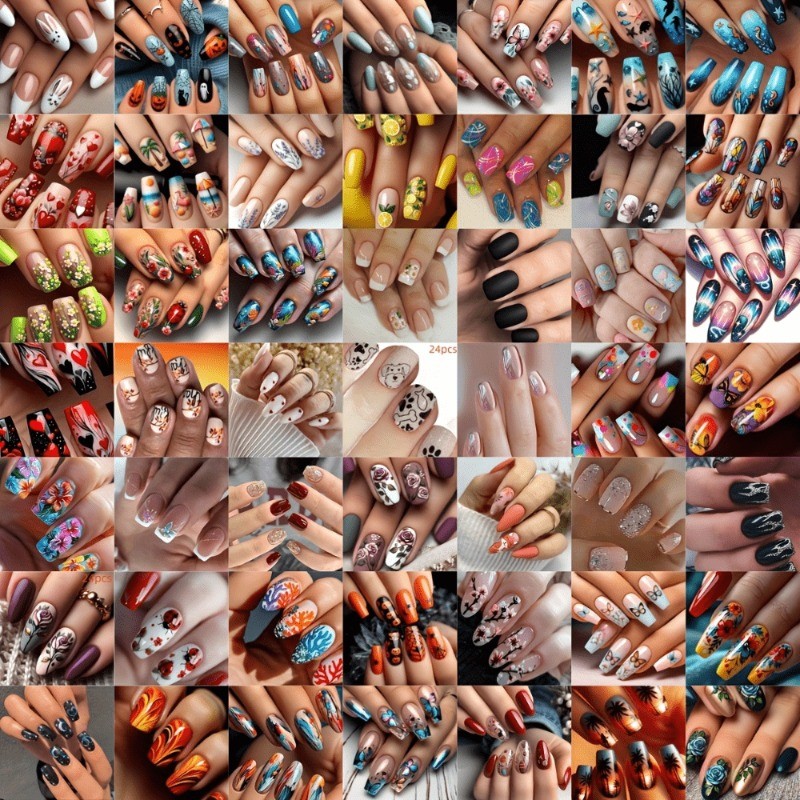 Wholesale 144-360Pcs Press On Nails Mixed Full Cover False Nail for Salon Resale