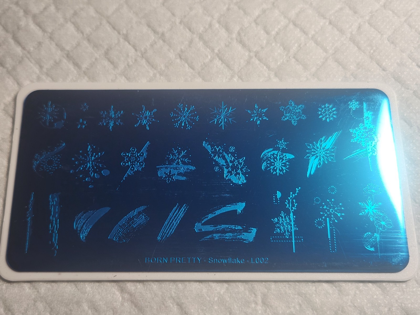 Born Pretty Nail Stamping Plate – Snowflake L002 – new