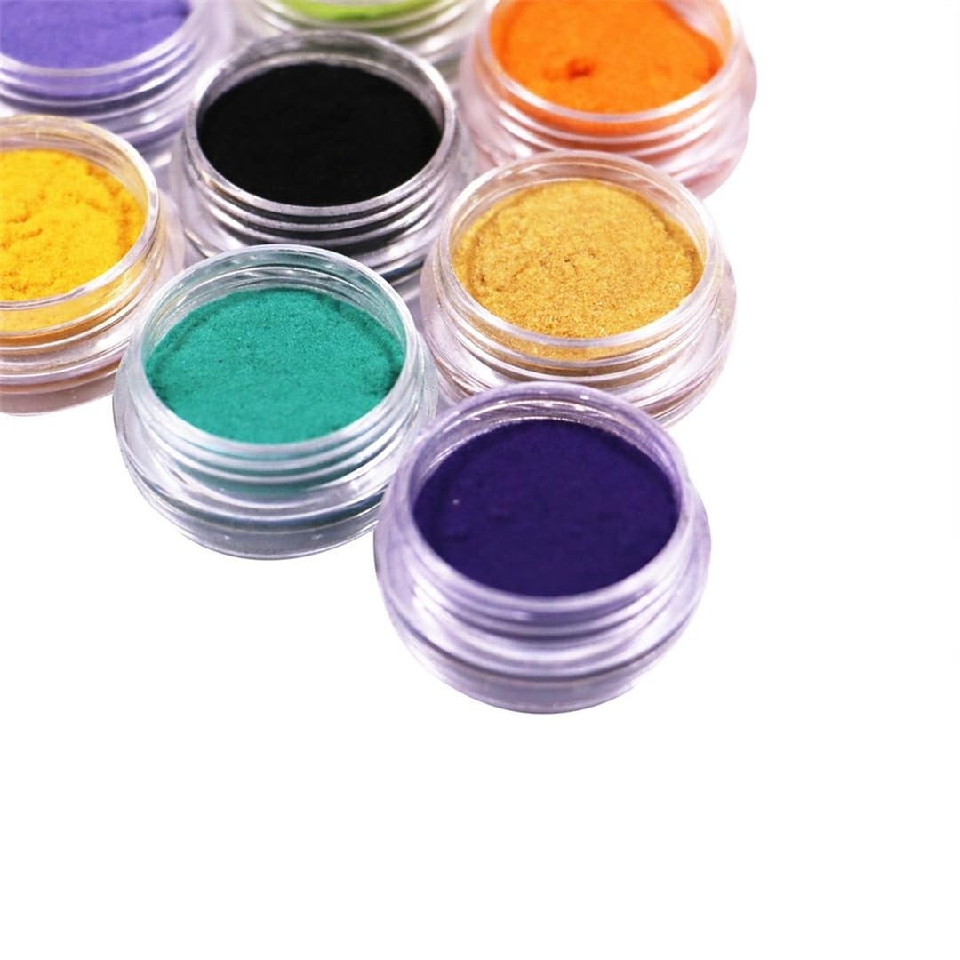 24 Color Fuzzy Velvet Nail Glitter Powder Set – Holographic Nail Art Dust & Sequ