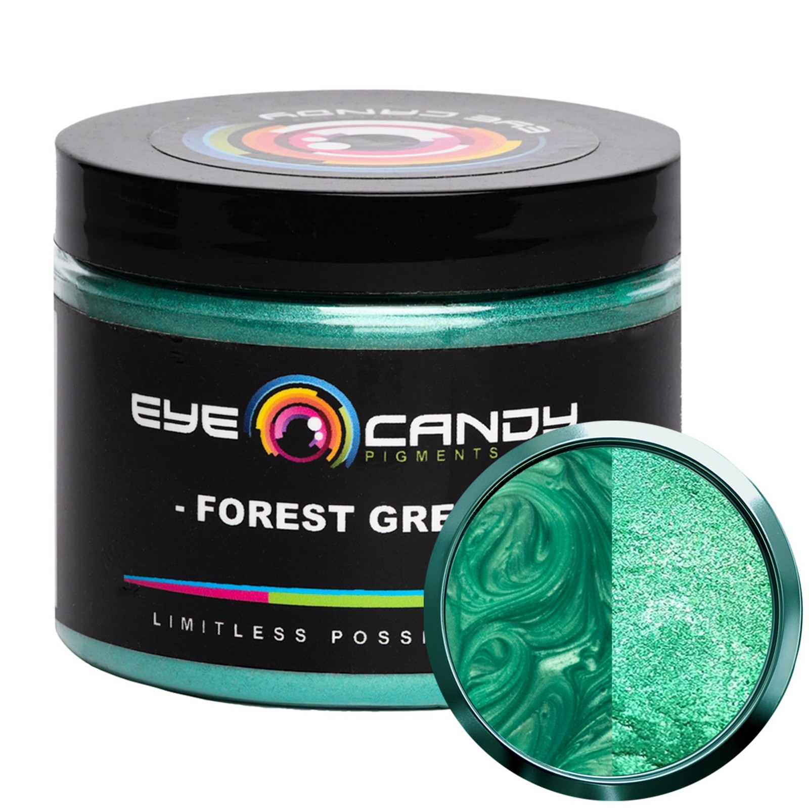Eye Candy Pigments Premium Green Mica Powder – Forest Green (50gr) – for Epox…