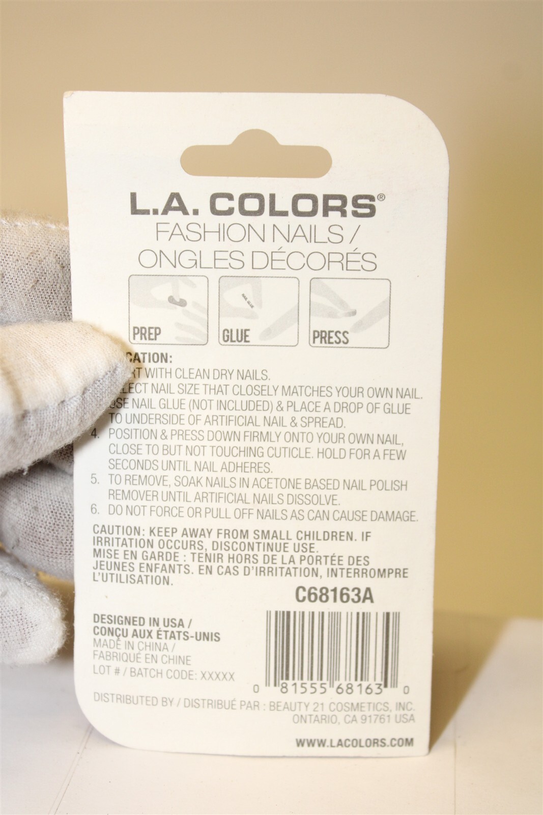 L.A. Colors / b-color NEW Assorted Colors Nail Tips Lot X 17 Includes Tattoos