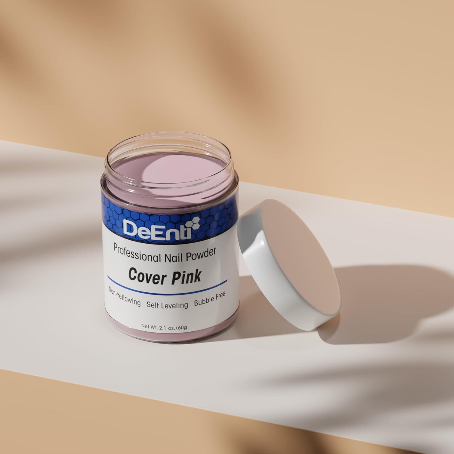 DeEnti 2oz Cover Pink Acrylic Nail Powder Dip – Salon Quality for Home Manicures