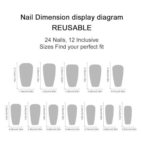 Color MIXFOSAHN Press on Nails Medium Coffin Fake Nails Black Color Artistic5